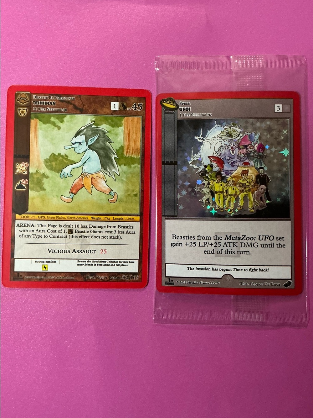 Meta Zero Unopened UFO and Opened Teihiihan